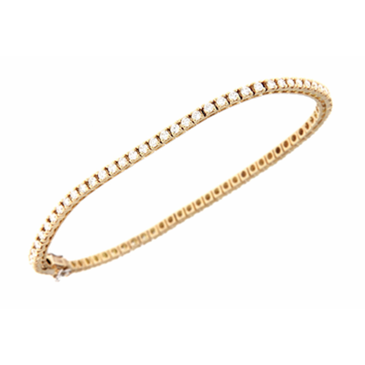 Rivière en Oro Amarillo con Diamantes 2.00 Ct GVS – 72 Piedras BRS01856OG