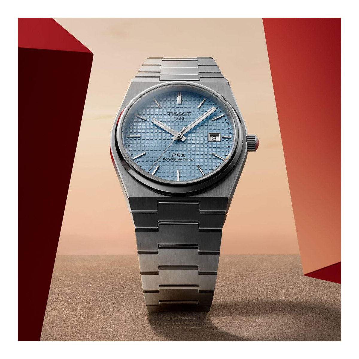 Tissot PRX Powermatic 80 – Esfera Azul Hielo T1374071135100
