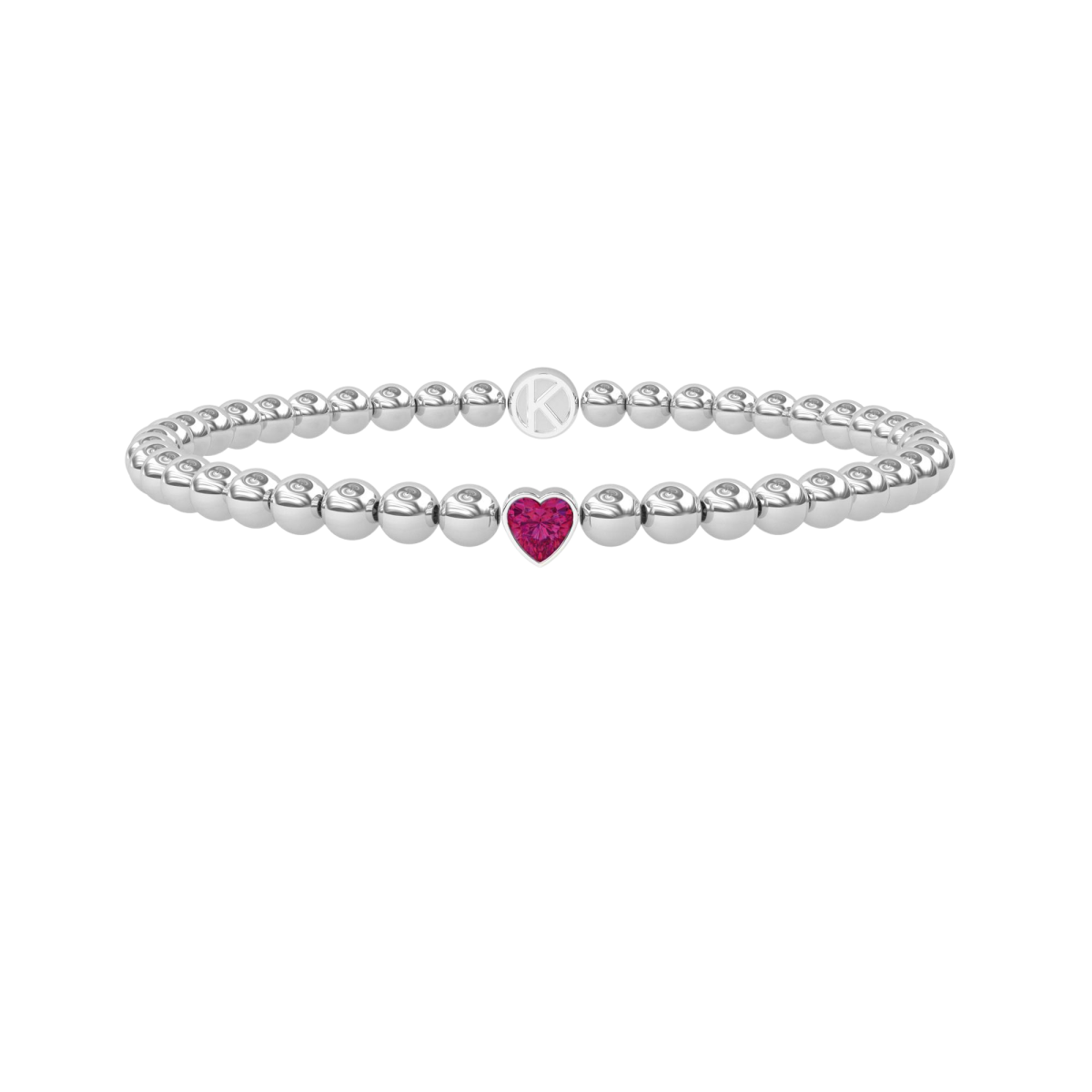 Pulsera Kidult Pulsera con Corazón de Turmalina Sintética – Amar 732264