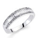 18K SORTIJA ORO BLANCO DIAMANTES TALLA BRILLANTE 0.120/0.330  QTS.
