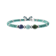 Pulsera Kidult Mantra de la Felicidad – Jade, Turquesa y Dumortierita 732314