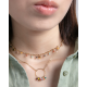 Collar Viceroy con piedras naturales colgantes de colores 14166C01019