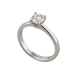 Solitario en Oro Blanco con Diamante Creado en Laboratorio – 0,41 ct + 0,17 ct
