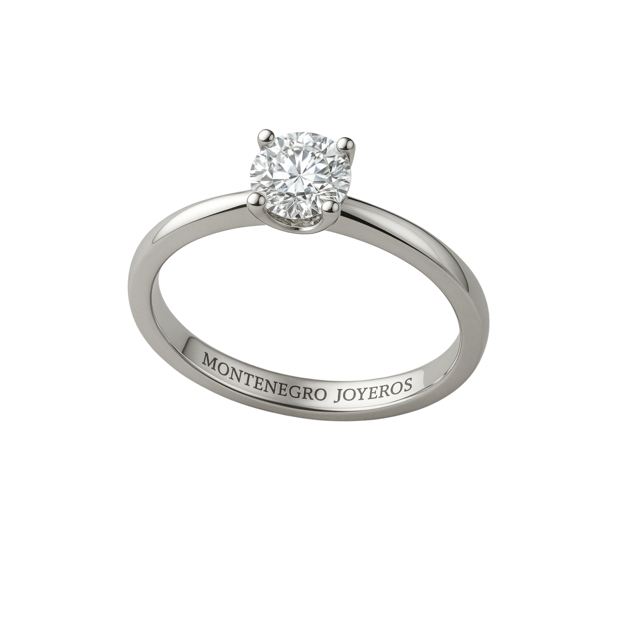 Solitario Oro Blanco con Diamante Creado en Laboratorio – 0,42 ct LG681591518