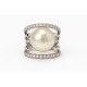 Anillo en Plata con Perla y Circonitas