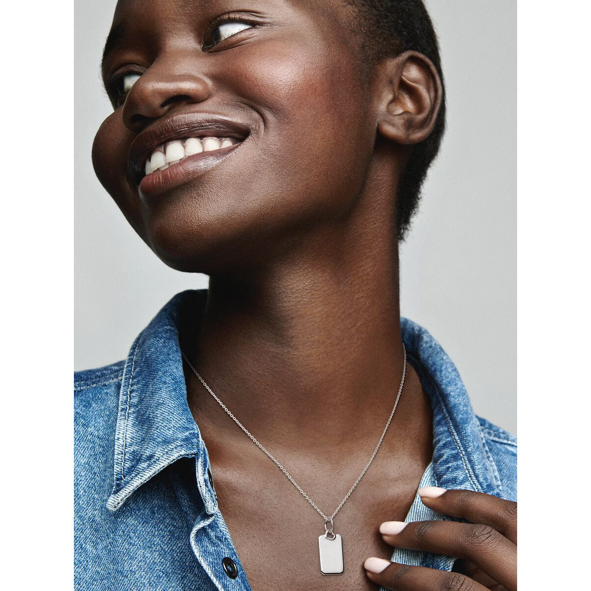 Charm Pandora Colgante Grabable Etiqueta Redonda 368610C00